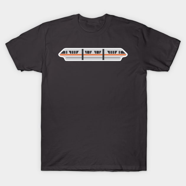 Monorail - Orange T-Shirt by chwbcc